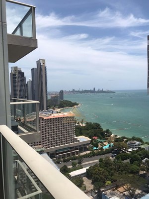 ขาย เดอะ ริเวียร่า วงศ์อมาตย์ บีช 2 ห้องนอนห้องมุม - คอนโด - Wong Amat Beach - 