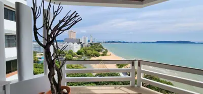 โกลเด้นแซนด์บีชไซด์คอนโด 3 ห้องนอนวิวทะเลที่สวยงามสำหรับให้เช่า - คอนโด - จอมเทียน - 