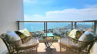 ให้เช่าเดอะริเวียร่าโอเชี่ยนไดรฟ์จอมเทียน 2 ห้องนอนชั้นสูง - คอนโด - Jomtien Second Road - 